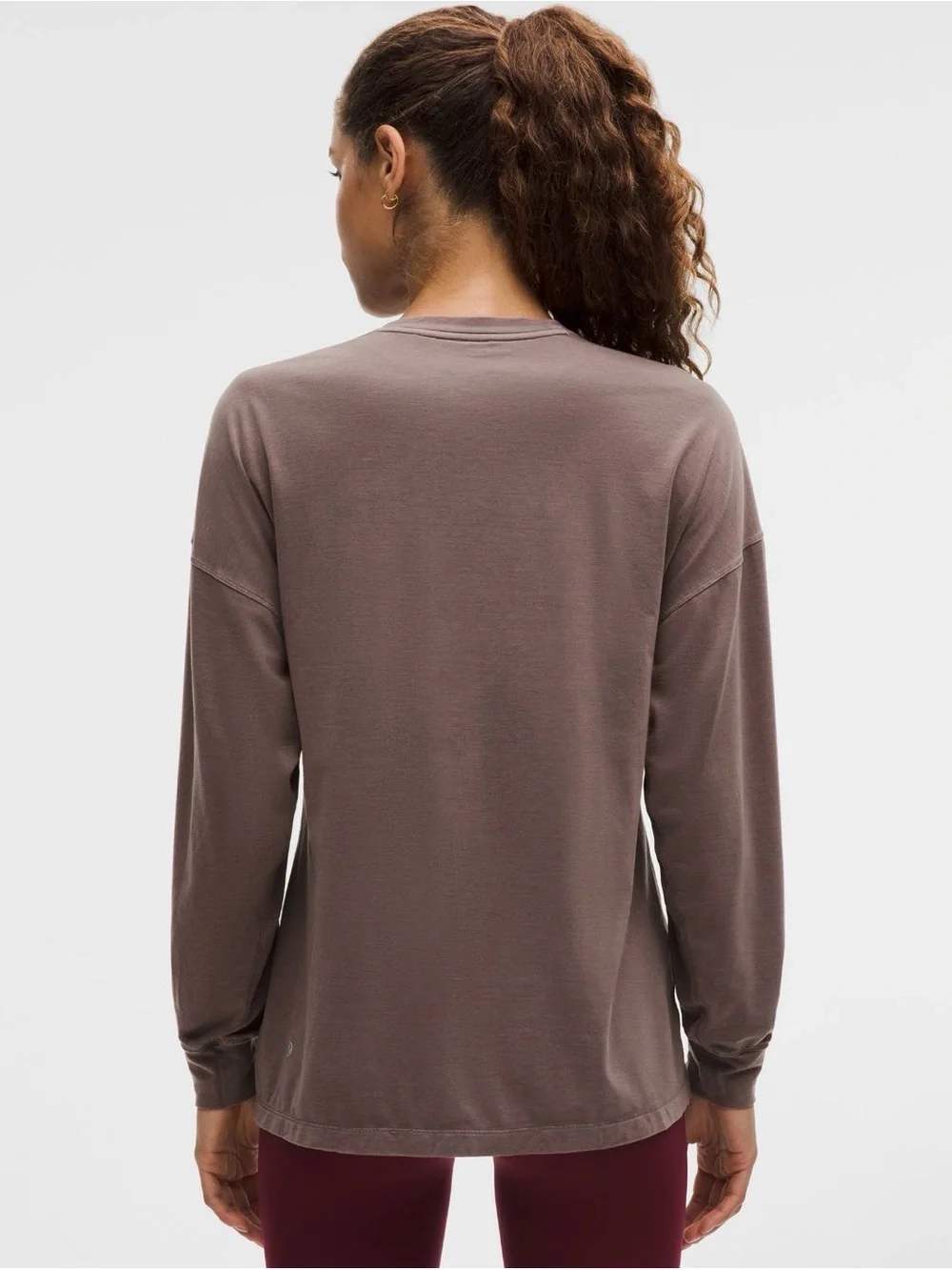 lululemon Easy Set Relaxed Long Sleeve Tee in Dilute Wash Twig